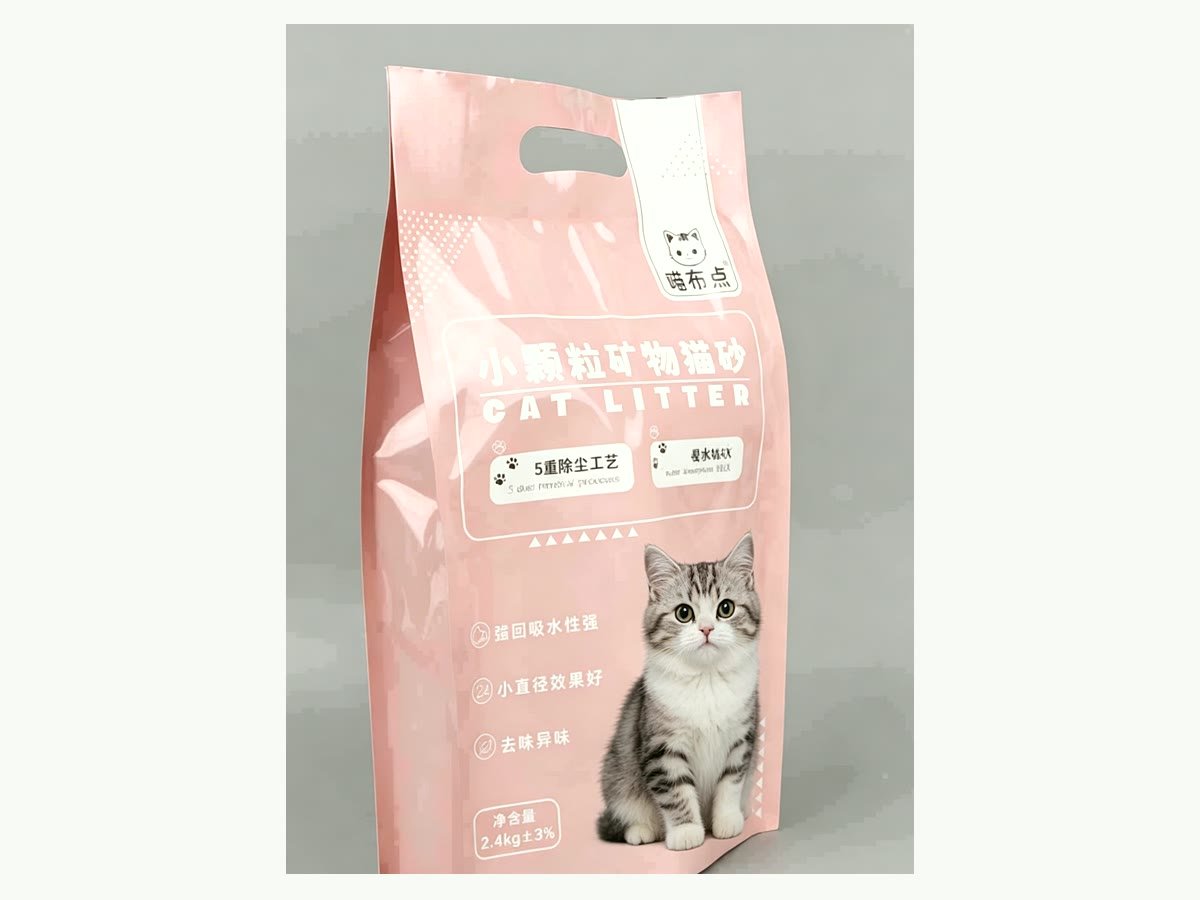 벤토나이트 고양이 모래 4면 실링 백