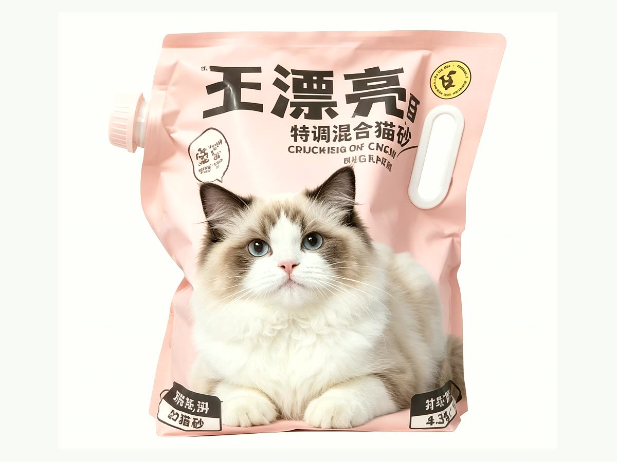 활성탄 벤토나이트 고양이 모래 샘플 파우치
